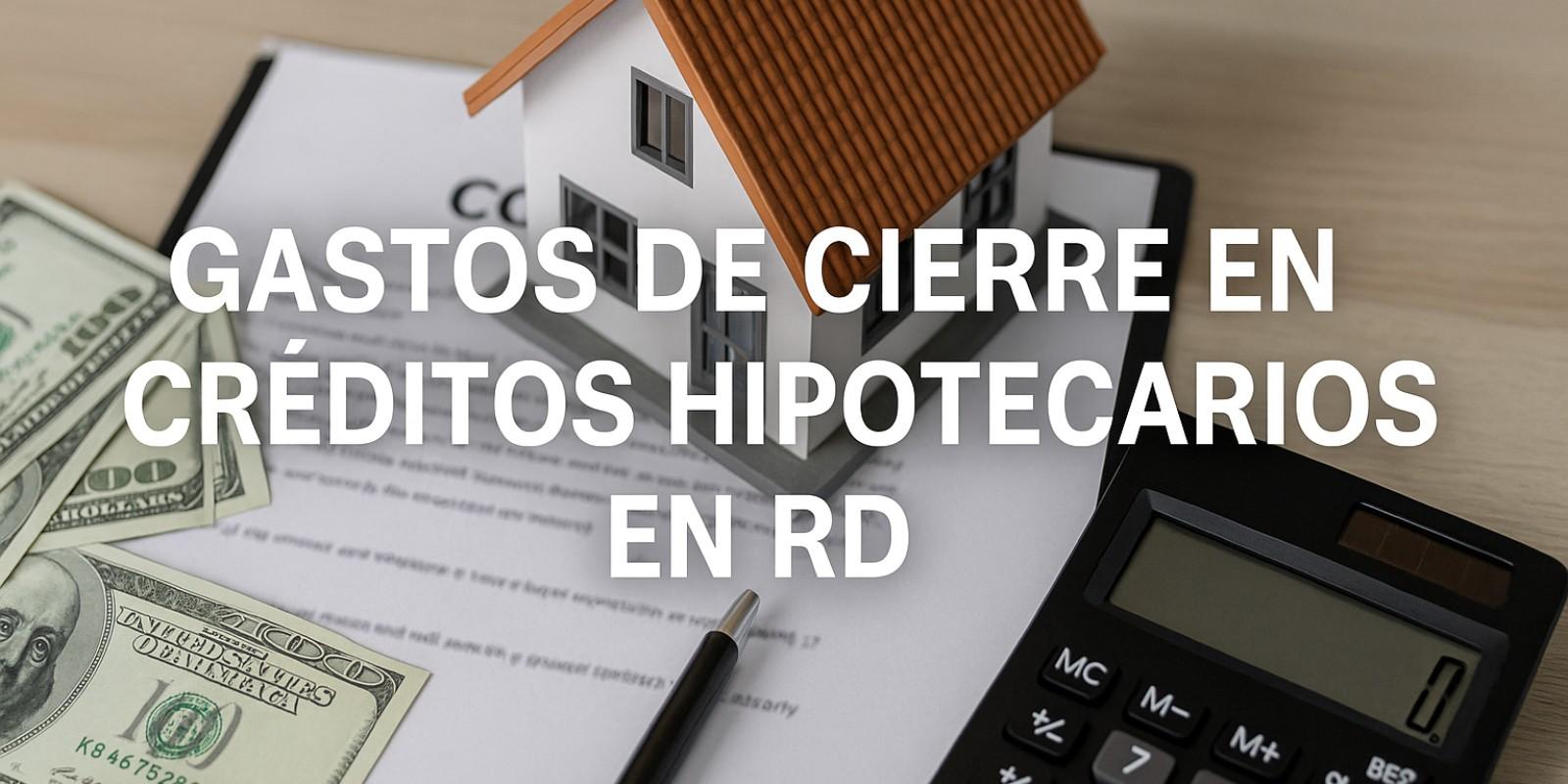 Gastos de cierre en créditos hipotecarios en RD
